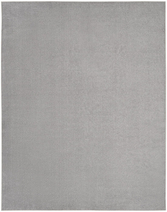 8' X 10' Non Skid Indoor / Outdoor Area Rug - Silver Gray