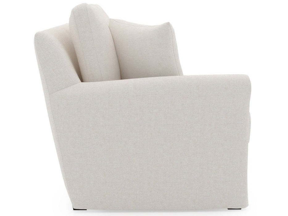 Clermont - Slipcover Loveseat LAF, Special Order - White