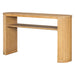 Console Table With Fluted Legs, Open Shelf Hearth and Haven