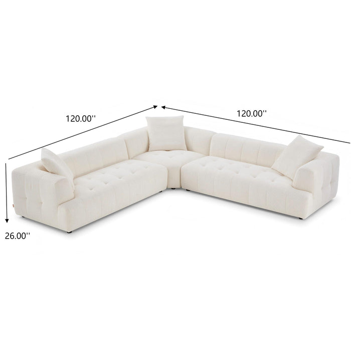 Kaynes - Elegant Upholstery Corner Sofa