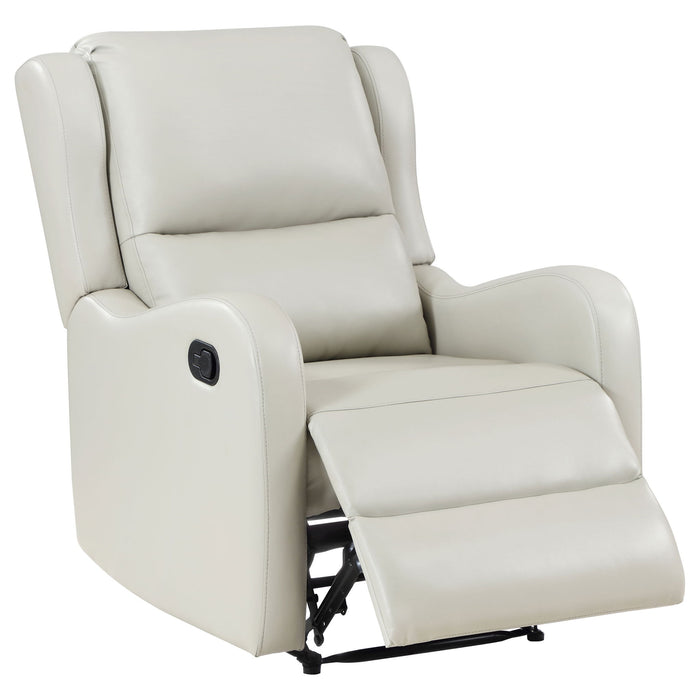 Cortland - Upholstered English Arm Recliner Chair Comfort Enhancing Lounge Chair - Ivory Furniture Max