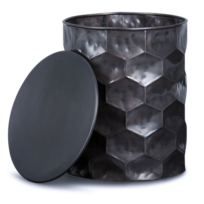 Whitney - Handcrafted Metal Storage Table Simpli-Home