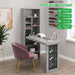 Folding Desk With Storage, Foldable Convertible Writing Table With Blackboard And Shelves For Home Office Home Essentials