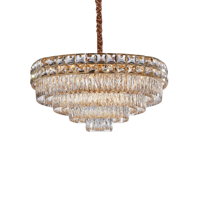 Michael Amini Lighting - Soleil 22-Light Crystal Chandelier - Gold Michael Amini