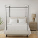 4 Piece Short Queen Brushed Microfiber Hypoallergenic Sheet Set - White Daily Nest