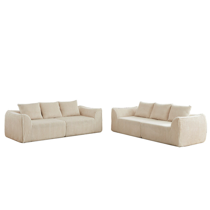 Minimalist Set With Curved Lines & Gently Sloped Backrest Home Essentials