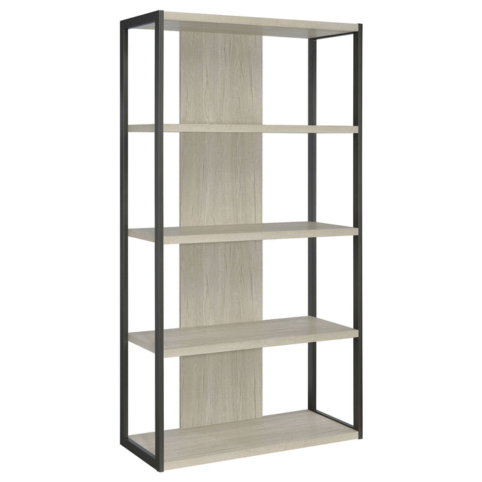 Loomis - 4 Shelf - White / Gray Furniture Max
