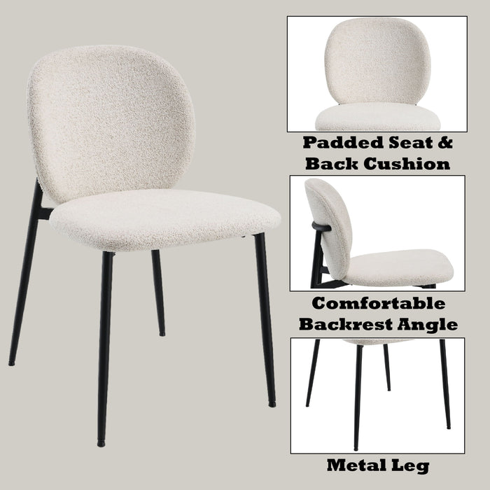 Klaus - Side Chair (Set of 2) - White Acme