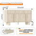 Sideboard Buffet Cabinet With 3 Drawers And 4 Doors For Dining Room Home Essentials