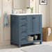Bathroom Vanity With Sink Top, Bathroom Vanity Cabinet With 2 Doors And 2 Drawers, Open Shelf Hearth and Haven