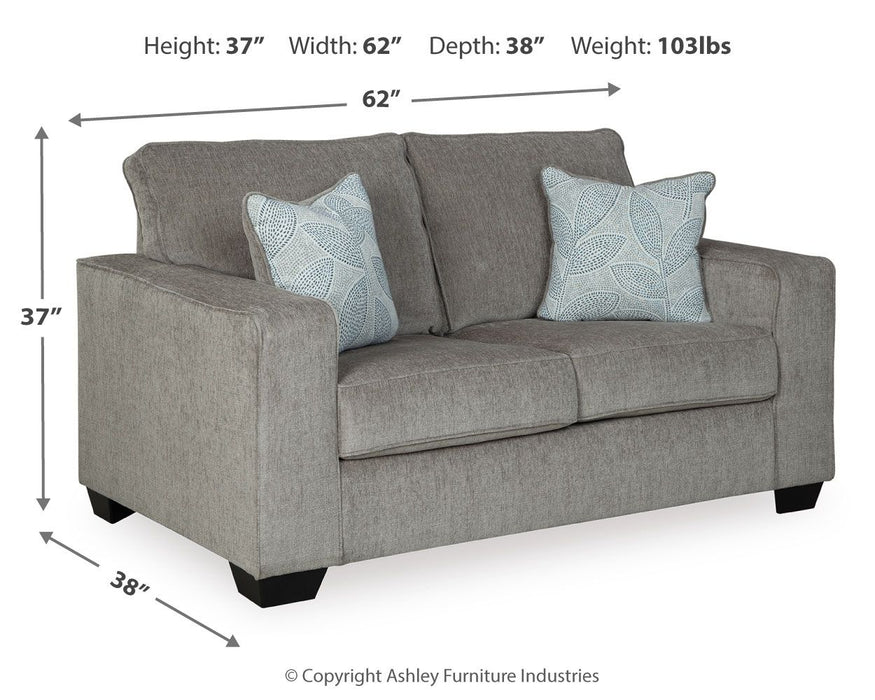 Altari - Stationary Loveseat Signature Design by Ashley®