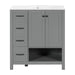 Bathroom Vanity With Sink Top, Bathroom Vanity Cabinet With 2 Doors And 2 Drawers, Open Shelf Hearth and Haven