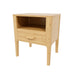 Modern Nightstand With Drawer And Open Shelf Hearth and Haven