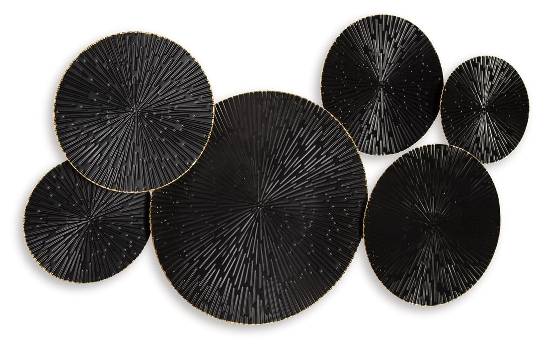 Rhetlen - Black / Gold Finish - Wall Decor