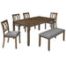 Modern Dining Set With Upholstered Chairs Home Essentials