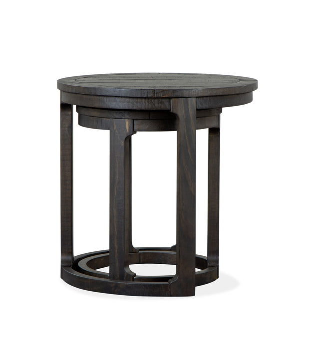 Boswell - Round Nesting End Table - Peppercorn Magnussen Furniture