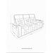 Austin - Reclining Sofa With Storage Arms - Gray Global Furniture USA