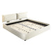 Cloud Bed Frame With Oversized Padded Movable Headboard Home Essentials