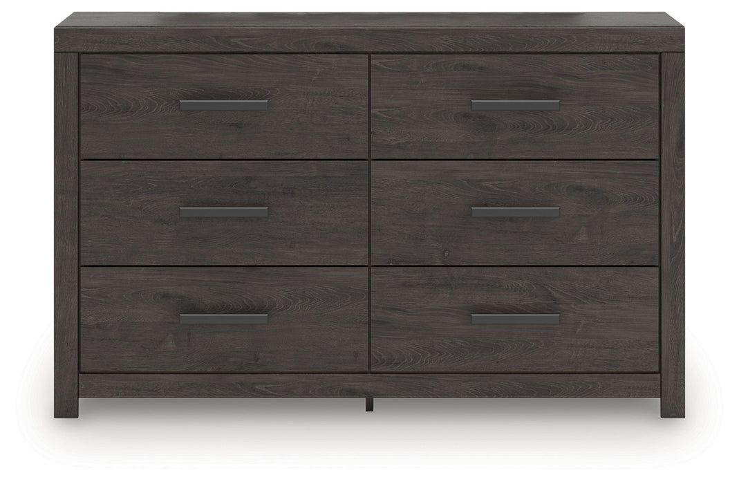 Prendonea - Six Drawer Dresser - Charcoal Signature Design by Ashley®