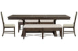 Westley Falls - Extendable Trestle Dining Table Set Magnussen Furniture