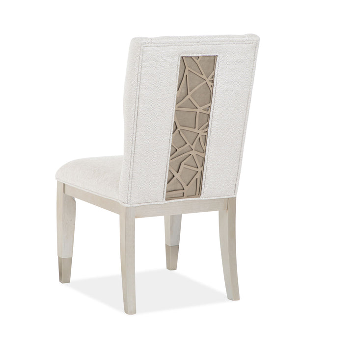 Lenox - Upholstered Host Side Chair (Set of 2) - Warm Silver Magnussen Furniture