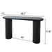 Fluted Cylinder Console Table - Black Home Essentials