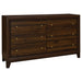 Anza - 6 Drawer Dresser Cabinet - Walnut Furniture Max