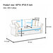 Sofa With Rolled Arms, 3 Seater Couch, Living Room Accent Home Essentials