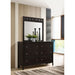 Lakewood - 6 Drawer Dresser With Mirror - Cappuccino Furniture Max