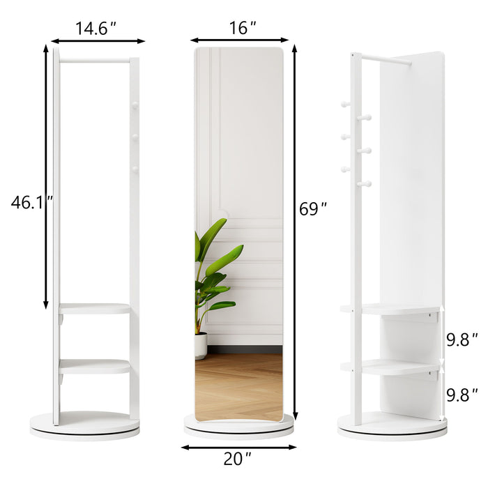 3 In 1 Multifunctional Full Length Clothing Mirror Daily Nest