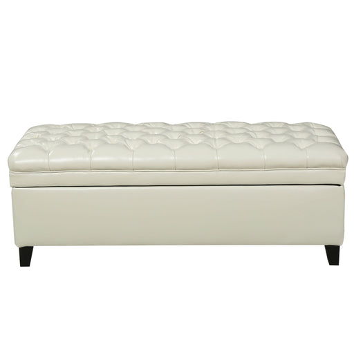 Juliana - Storage Ottoman With Birch Legs Noble House