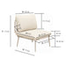 Modular Patio Armless Sofa Chair With Thick Cushion - Off White Home Essentials