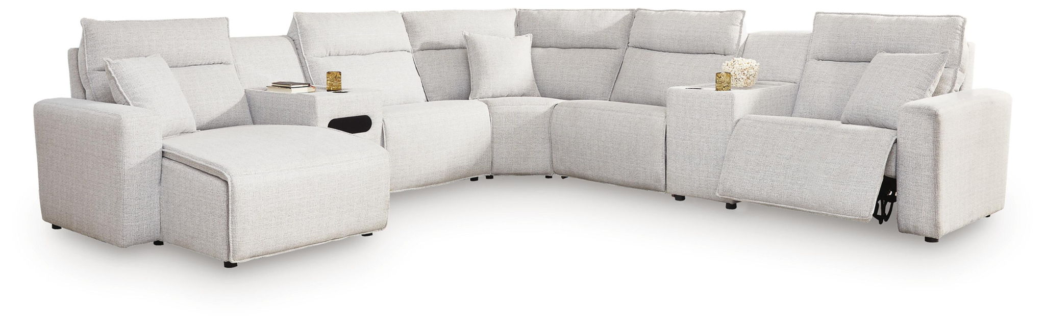 Modmax II - Reclining Sectional - Stone Signature Design by Ashley®