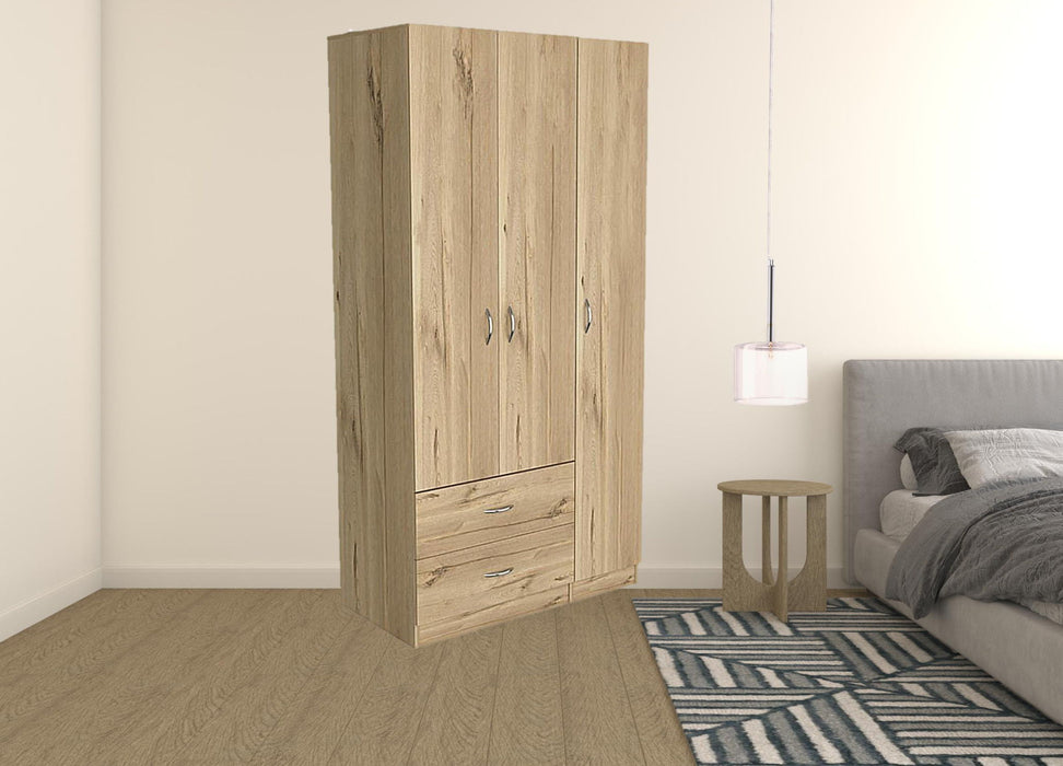 Two Drawer Combo Dresser - Light Oak