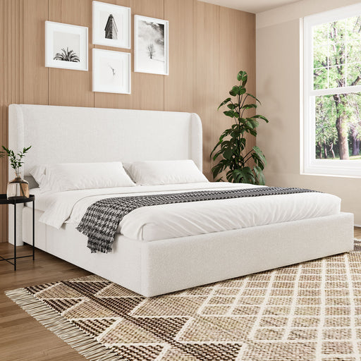 Upholstered Cloud Bed Frame With Headboard Home Essentials