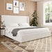 Upholstered Cloud Bed Frame With Headboard Home Essentials