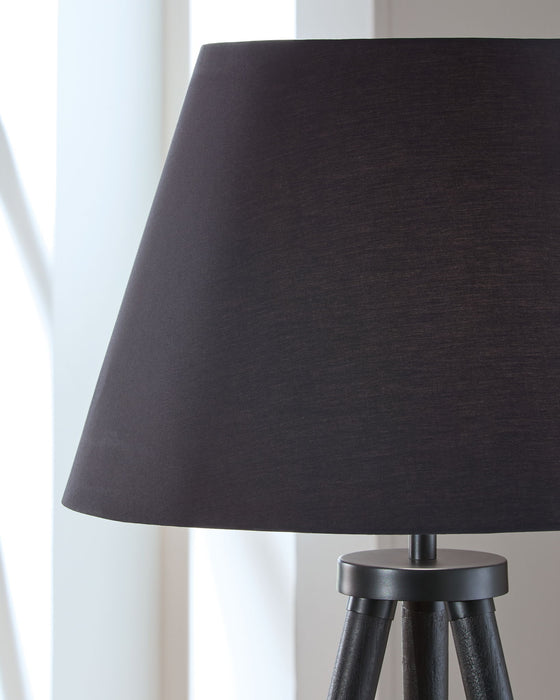 Orhan - Wood Floor Lamp - Black Signature Design by Ashley®