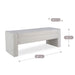 Upholstered Storage Bench With Tufted Seat, Ottoman For Living Room - White Home Essentials