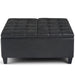 Harrison - Upholstered Coffee Table Storage Ottoman Simpli-Home
