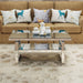 Square Coffee Table For Living Room - Silver Home Essentials