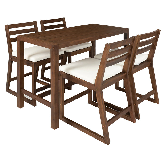 Patio Bar Set With Ergonomic Chairs Hearth and Haven