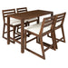Patio Bar Set With Ergonomic Chairs Hearth and Haven