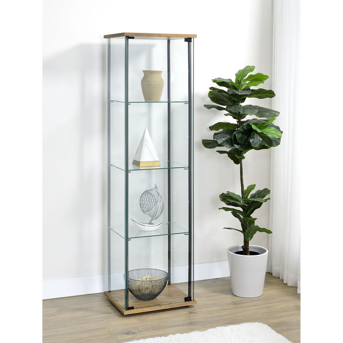 Crestwood - 3 Shelf Curio Cabinet Furniture Max