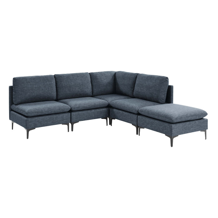 Upholstered Modular Sectional With Tall Legs, Medium Firm Seat Home Essentials