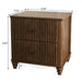 Fluted Nightstand With 3 Drawers Home Essentials
