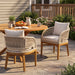 Outdoor Dining Chairs With Cushion (Set of 2) Noble House