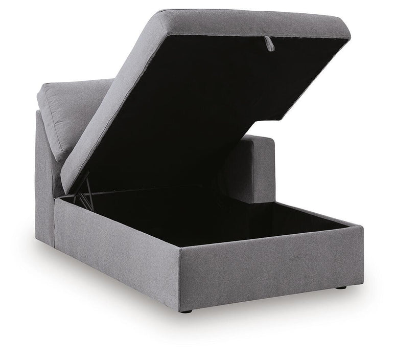 Modmax - RAF Corner Chaise With Storage - Granite Signature Design by Ashley®
