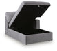 Modmax - RAF Corner Chaise With Storage - Granite Signature Design by Ashley®