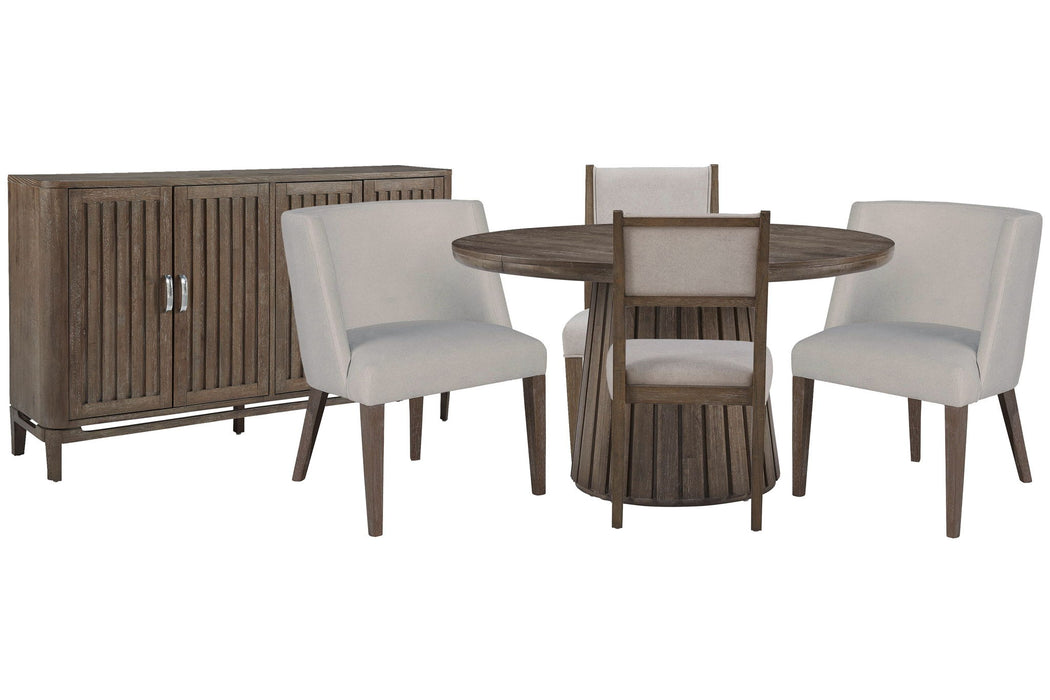 Kavanaugh - Extendable Round Dining Table Set Magnussen Furniture