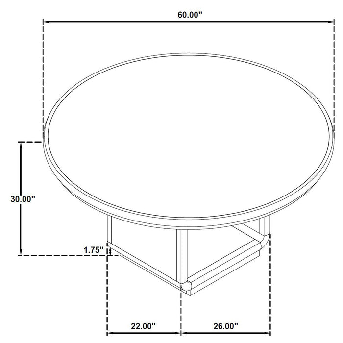 Bangor - Round Dining Table Set With Chairs Furniture Max